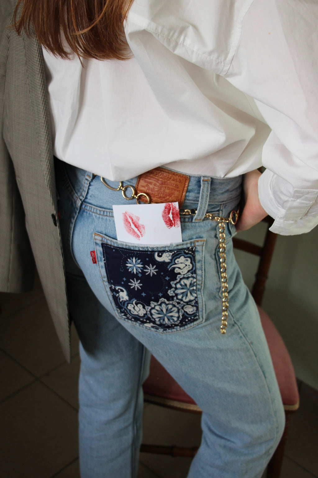 Jeans Levi's® upcyclé W26 L28