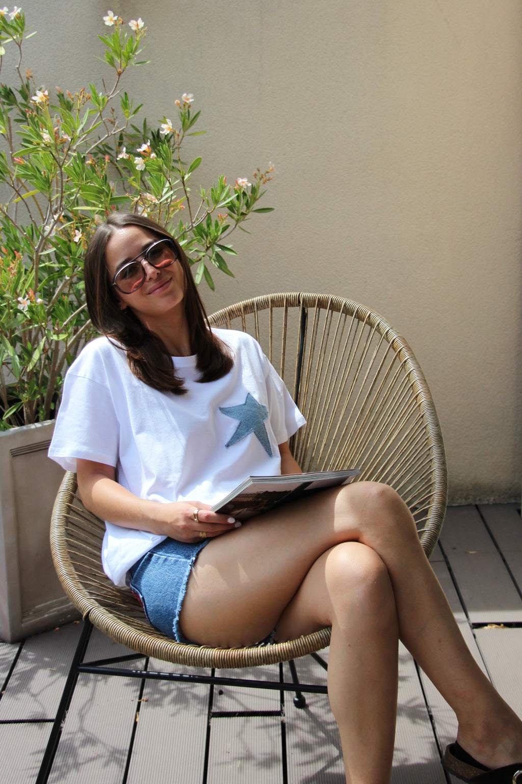 T-shirt étoile bleu