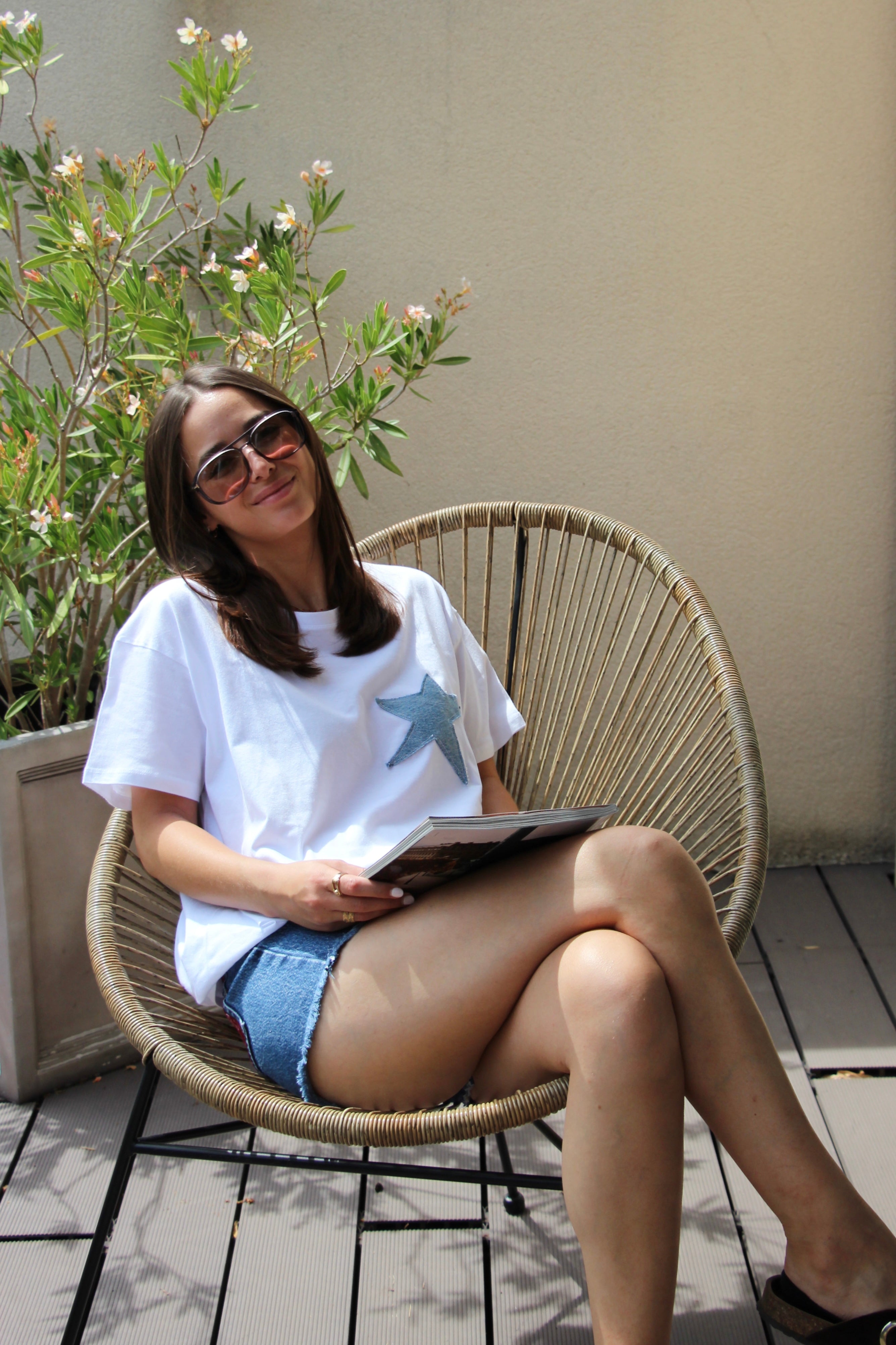 T-shirt étoile bleu