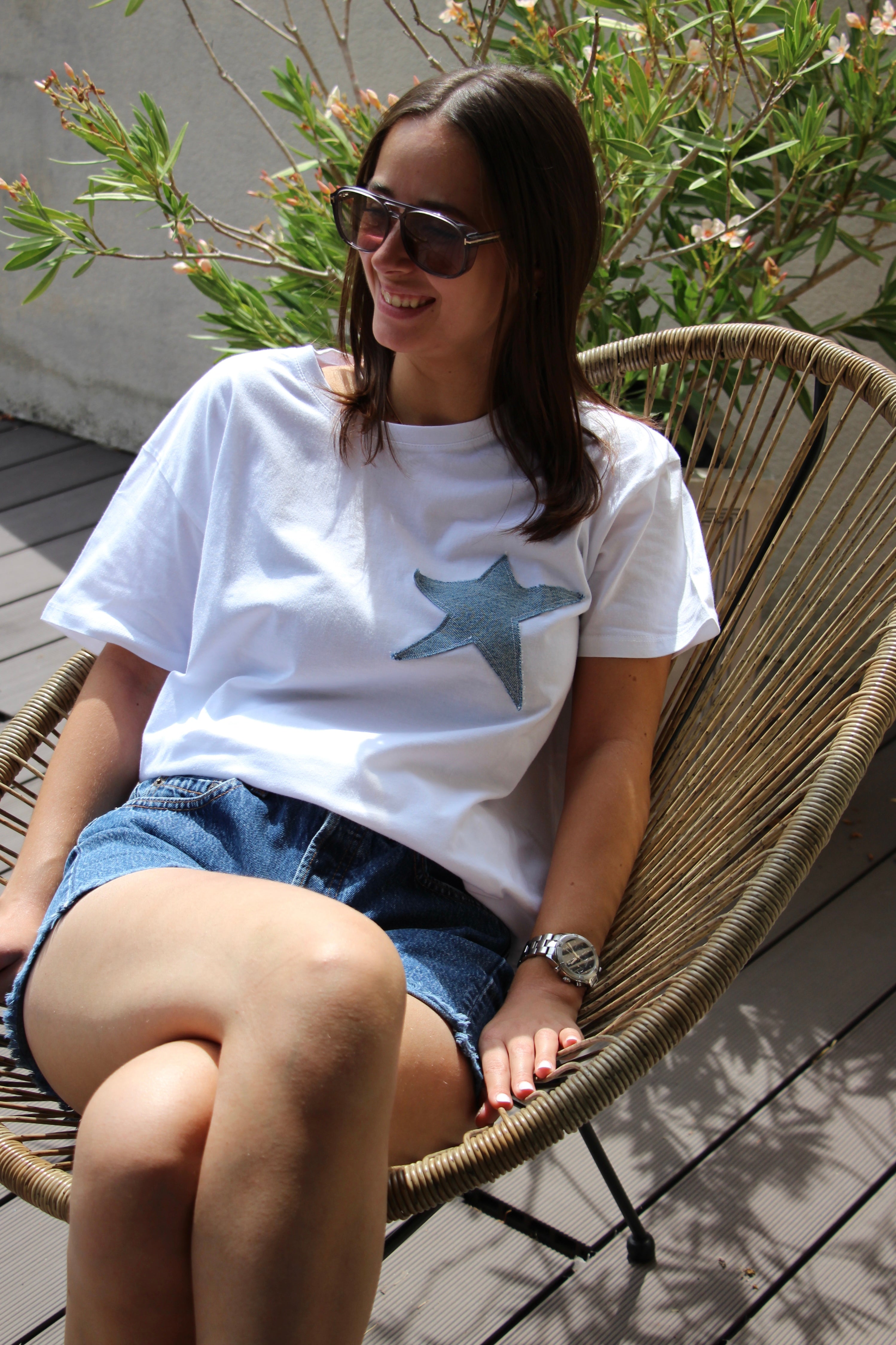 T-shirt étoile bleu