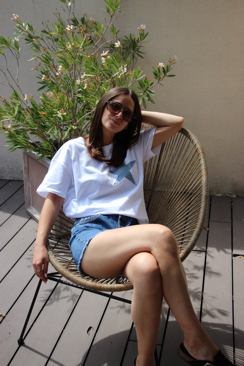 T-shirt étoile bleu
