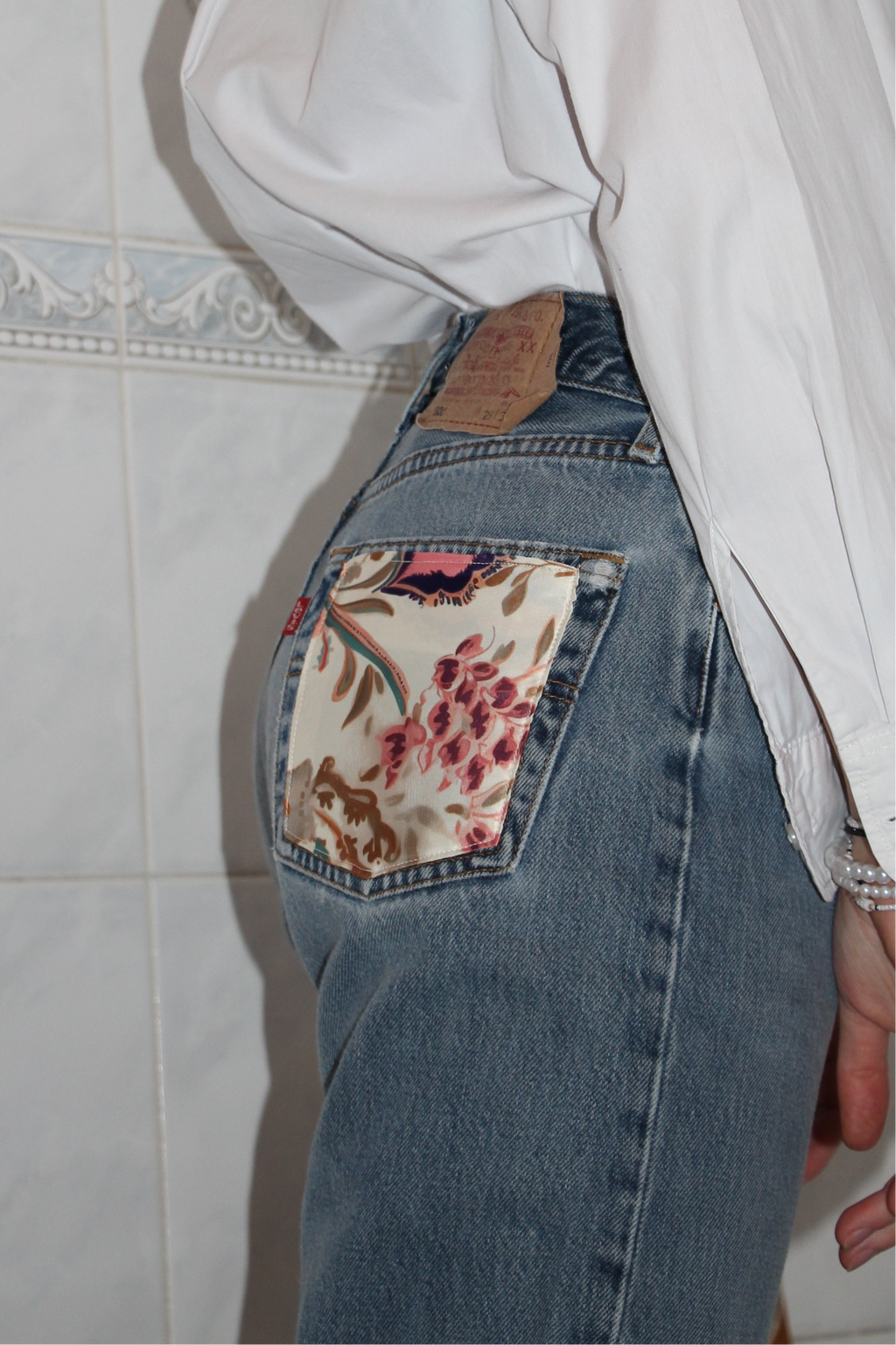 Jeans Levi's® Vintage upcyclé - T36