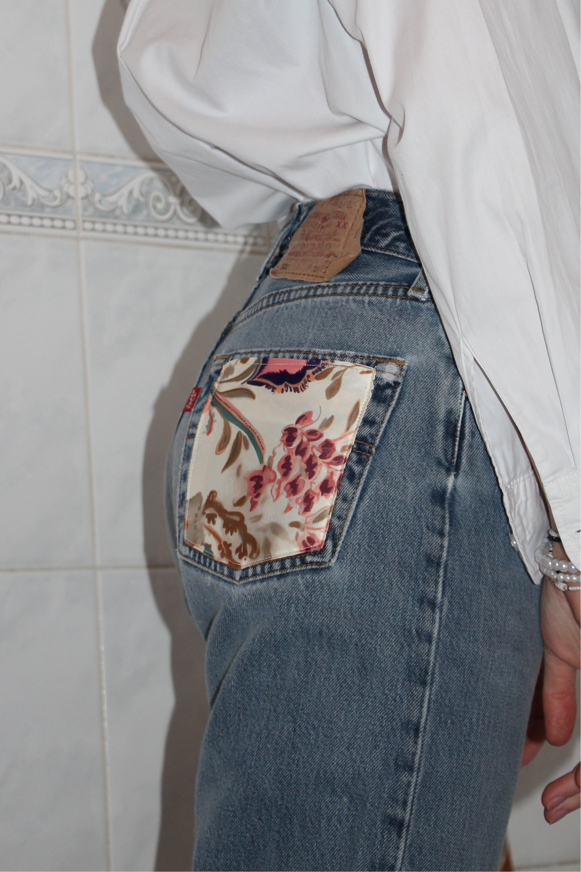 Jeans Levi's® Vintage upcyclé - T36