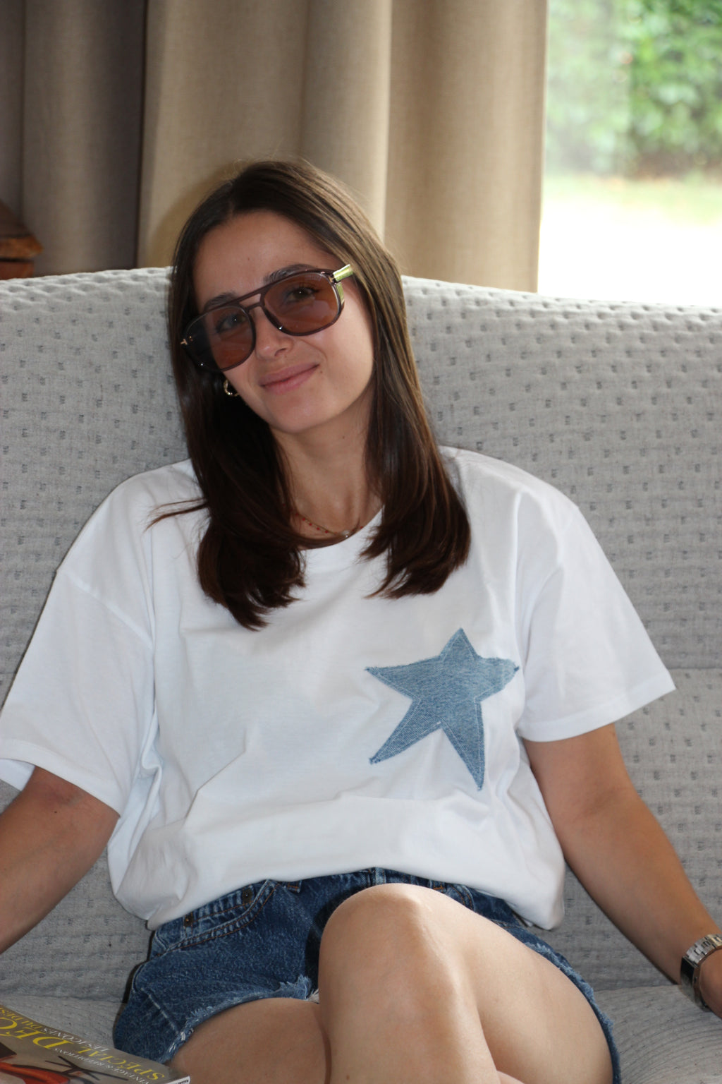 T-shirt étoile bleu