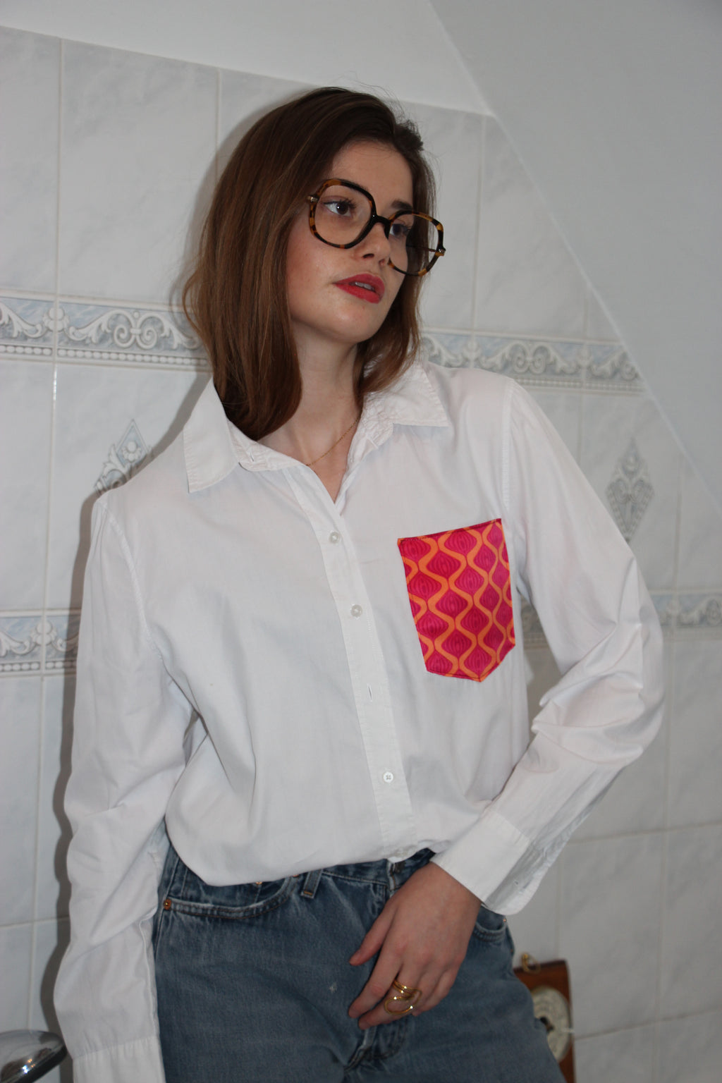 Chemise poche foulard 