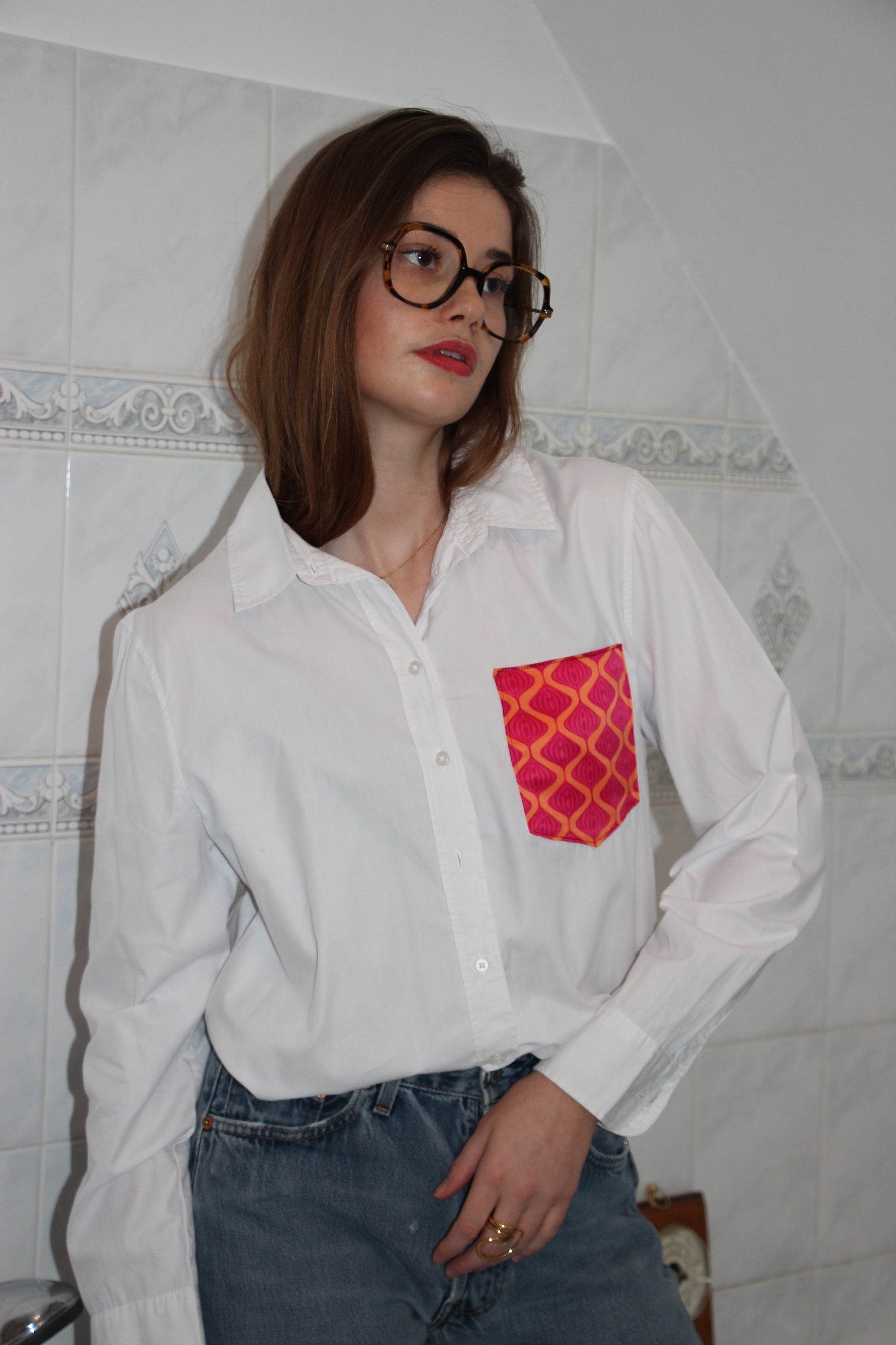 Chemise poche foulard 
