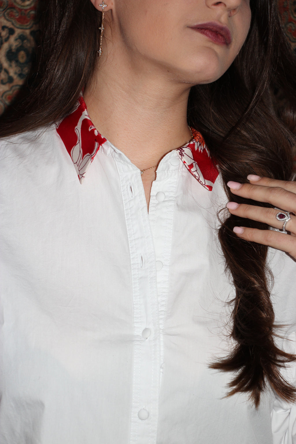 Chemise col en foulard