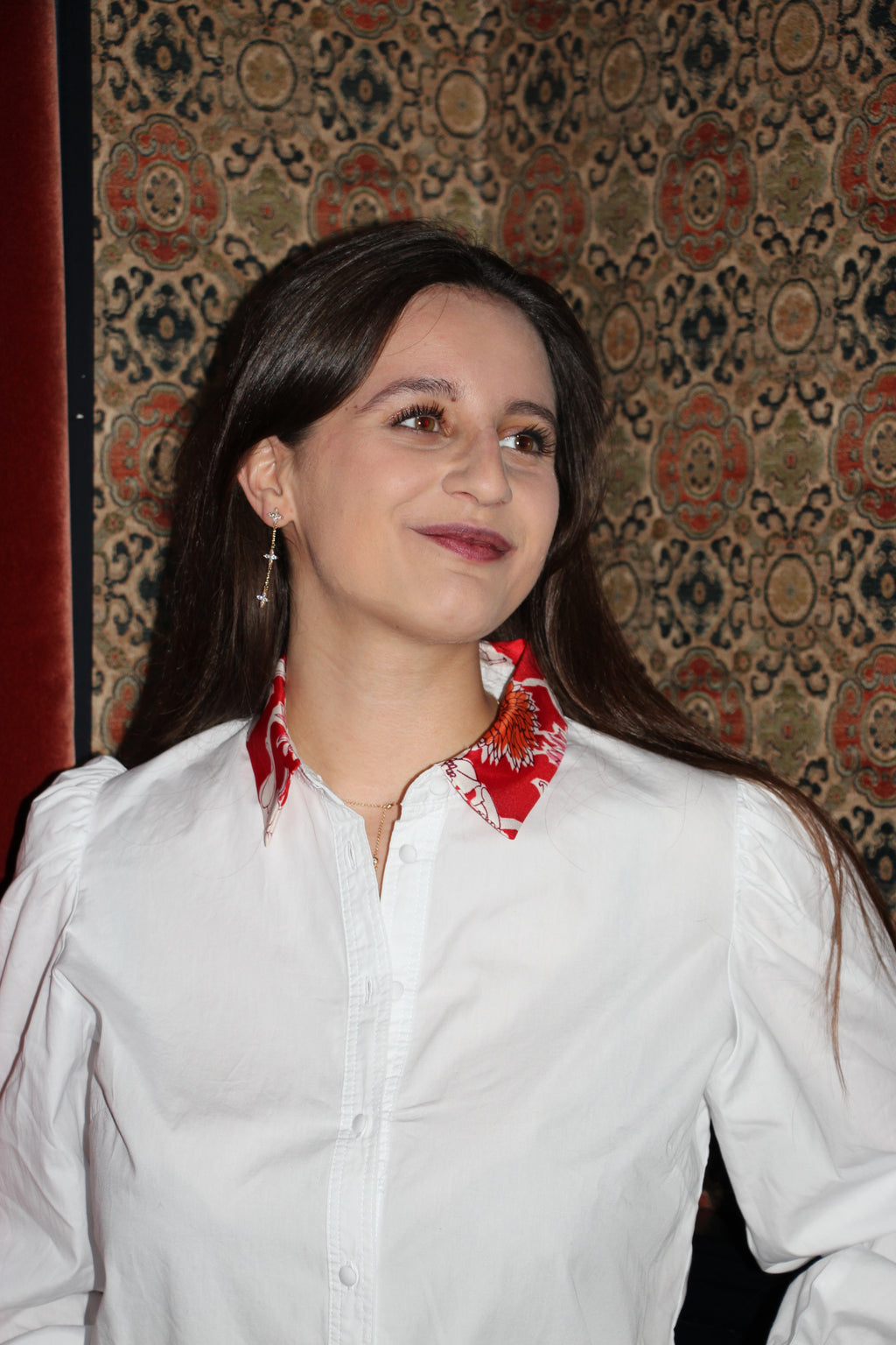 Chemise col en foulard