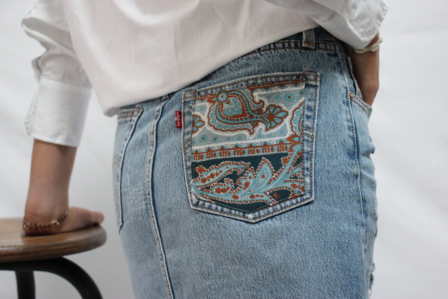 Jupe Levi's upcyclé