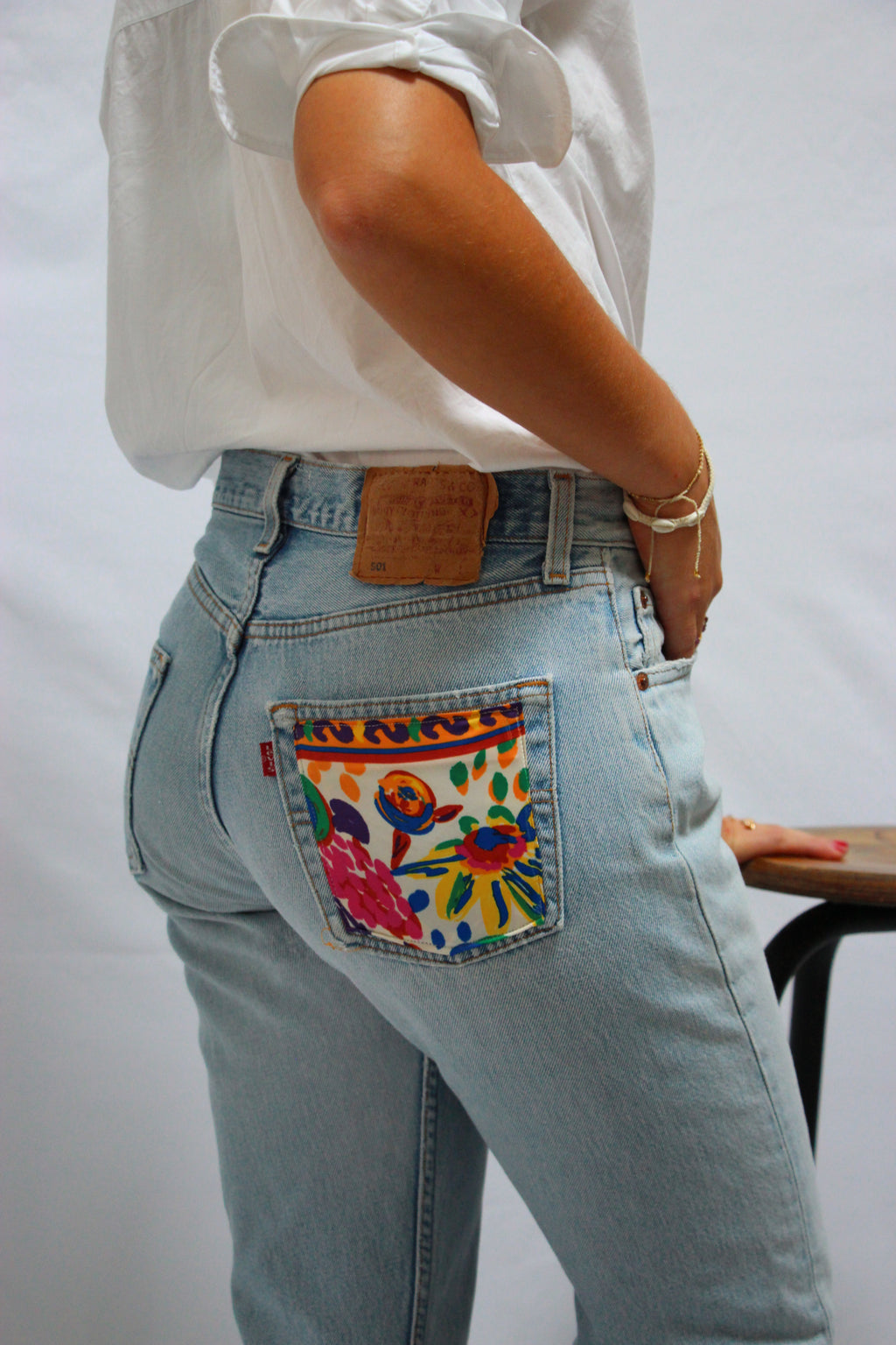 Jeans Levi's® Vintage upcyclé - T36