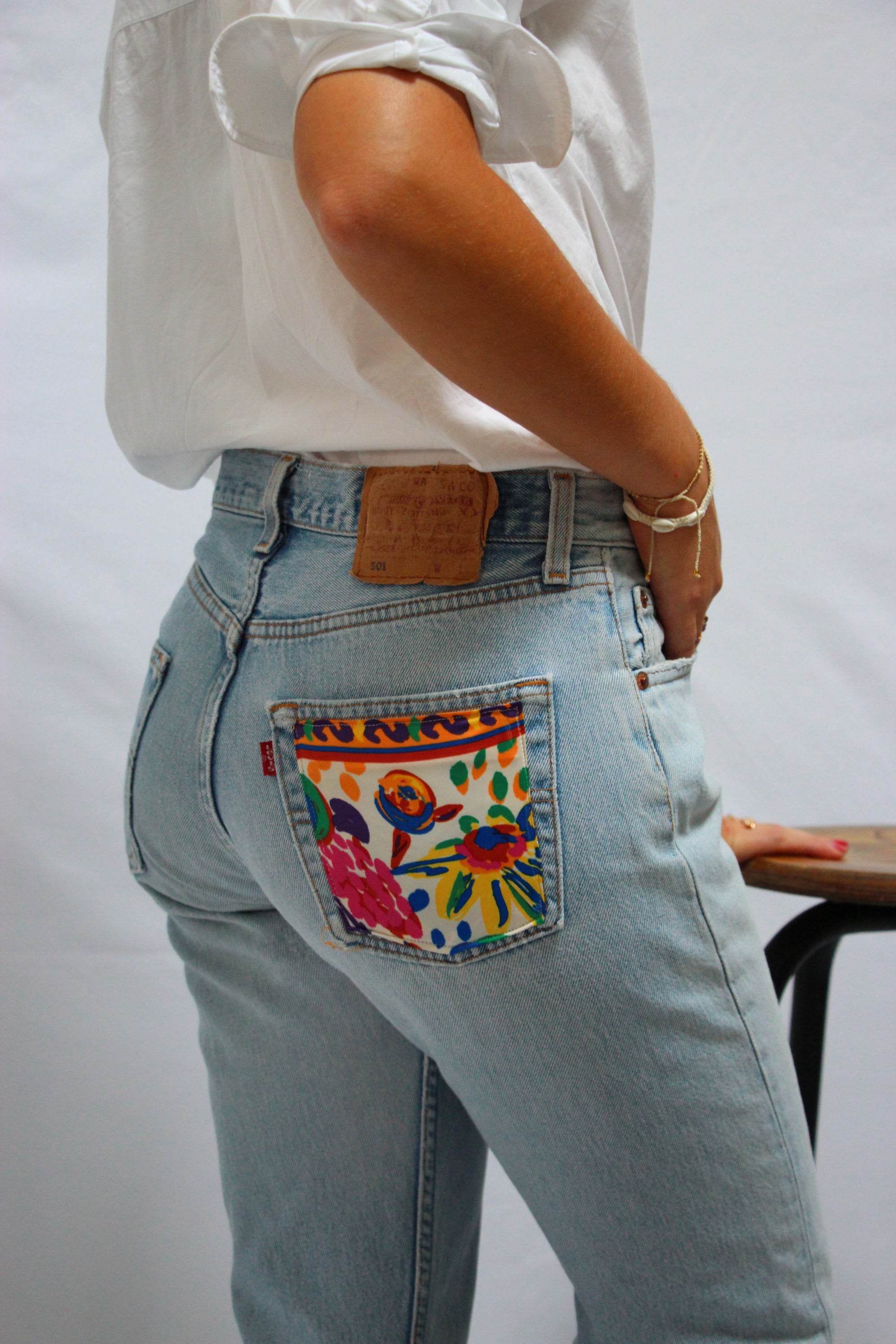 Jeans Levi's® Vintage upcyclé - T36