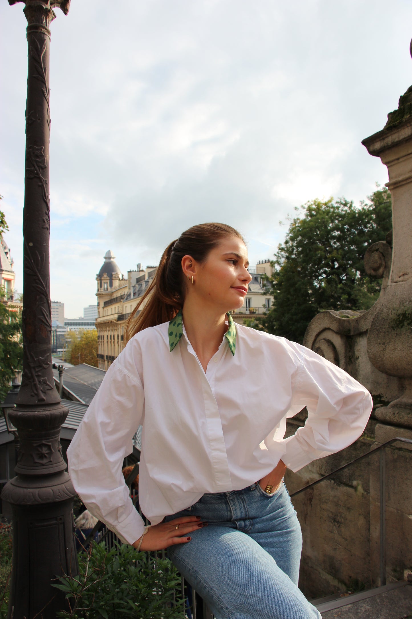 Chemise blanche unisexe upcyclé