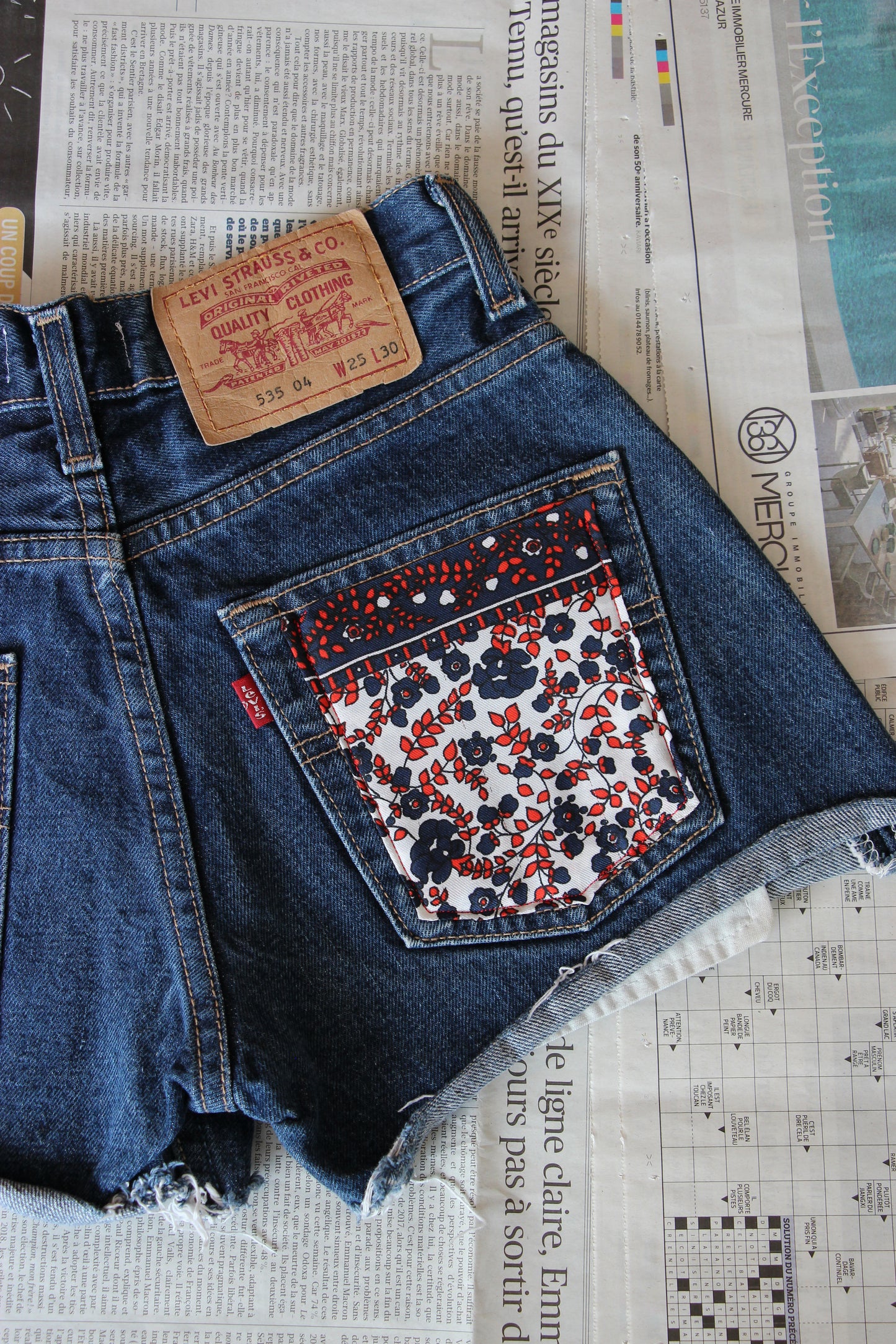 Short Levi's® vintage upcyclé