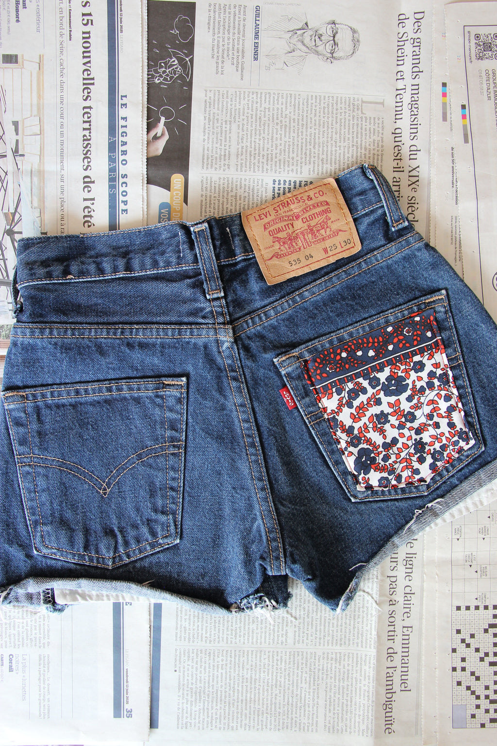 Short Levi's® vintage upcyclé