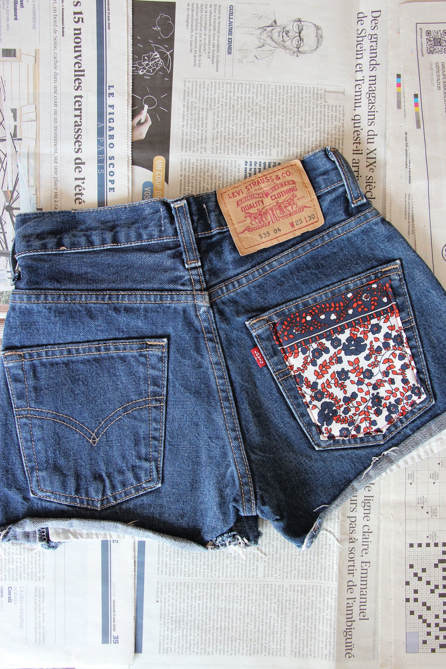 Short Levi's® vintage upcyclé