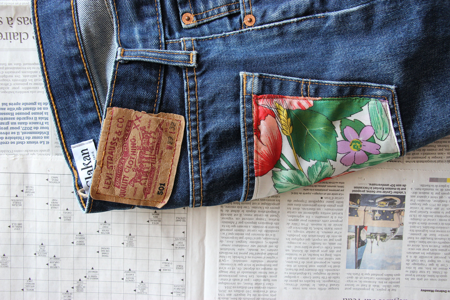 Short Levi's® Vintage upcyclé - T36