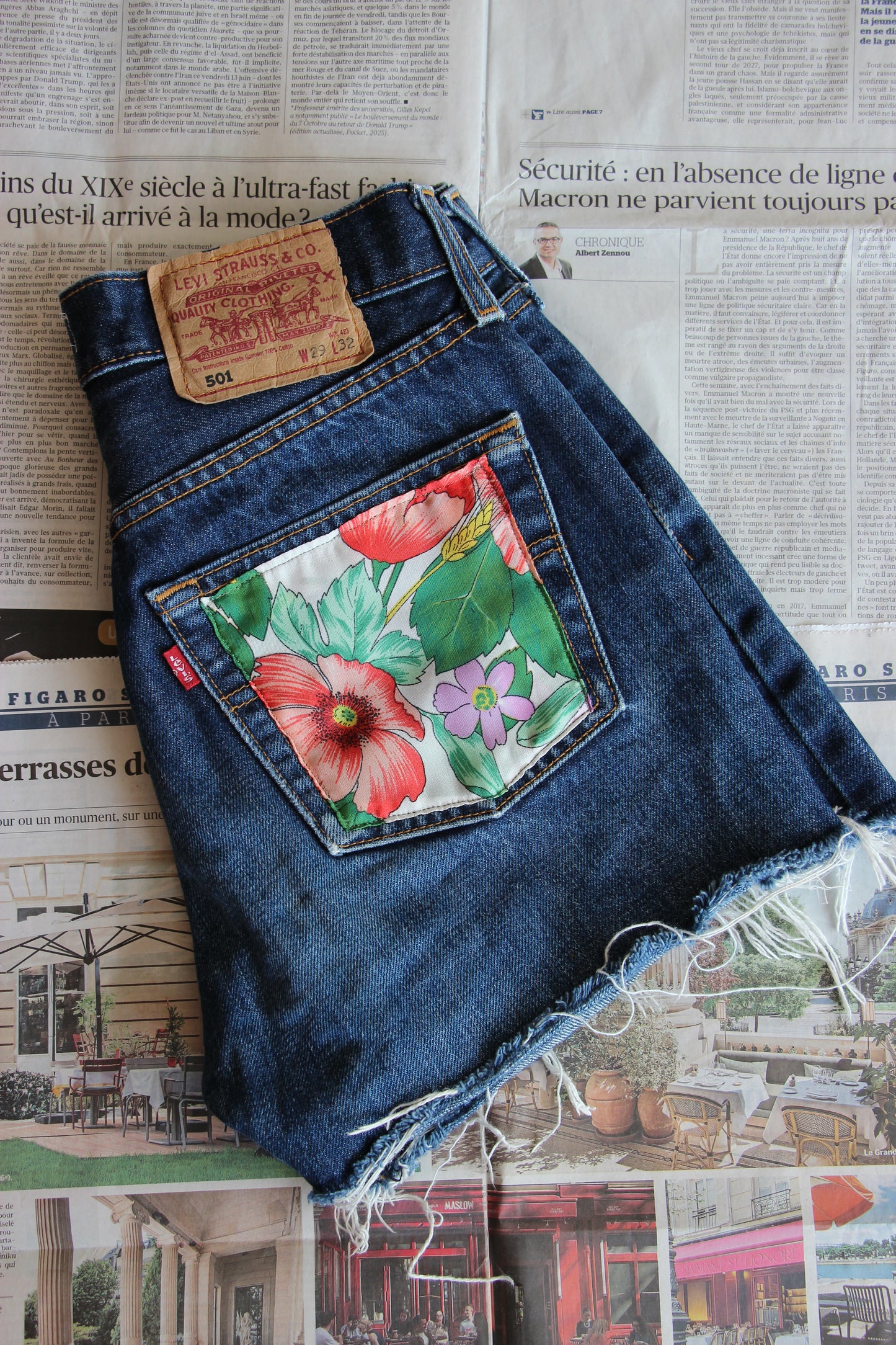 Short Levi's® Vintage upcyclé - T36