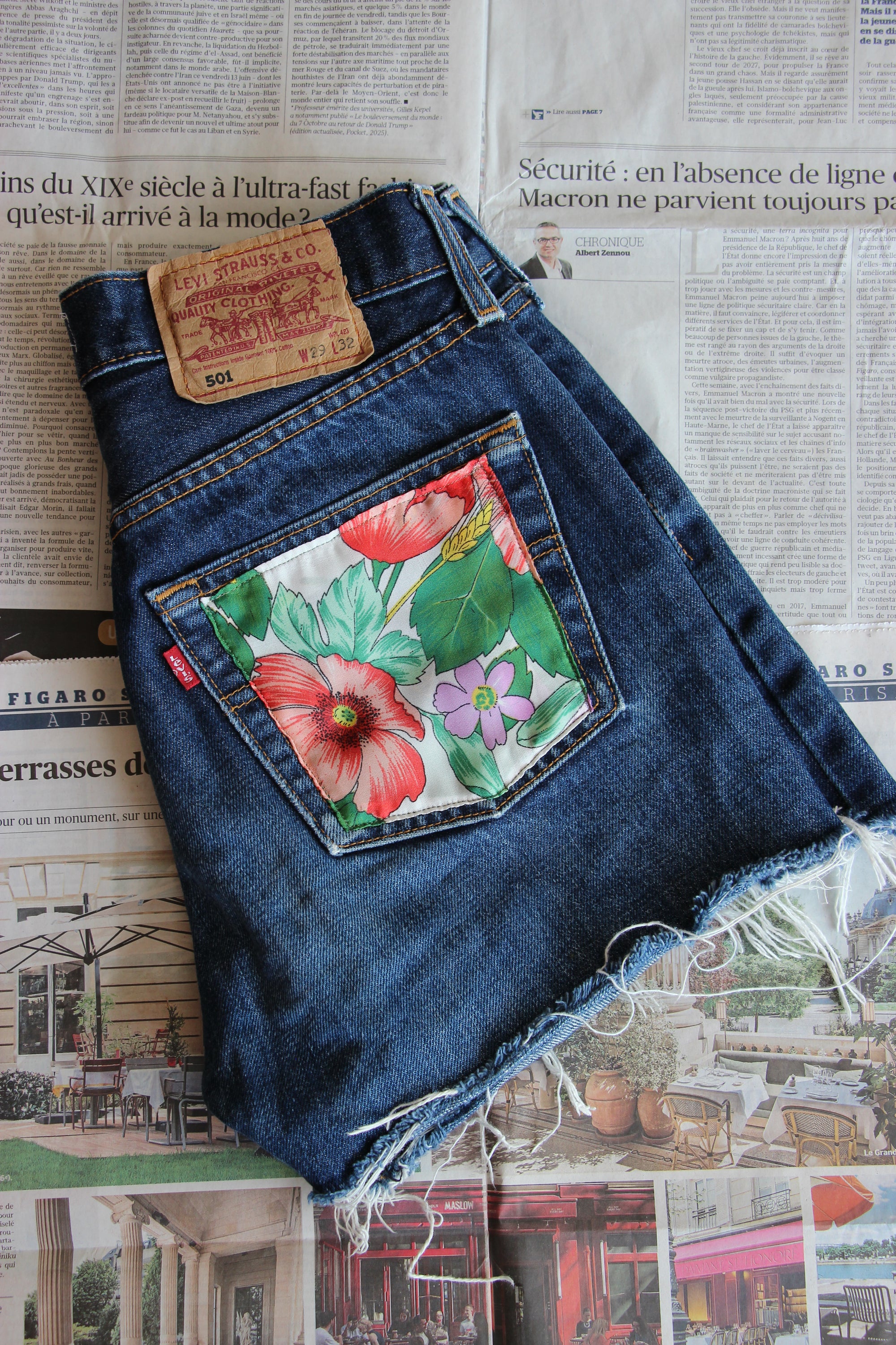 Short Levi's® Vintage upcyclé - T36