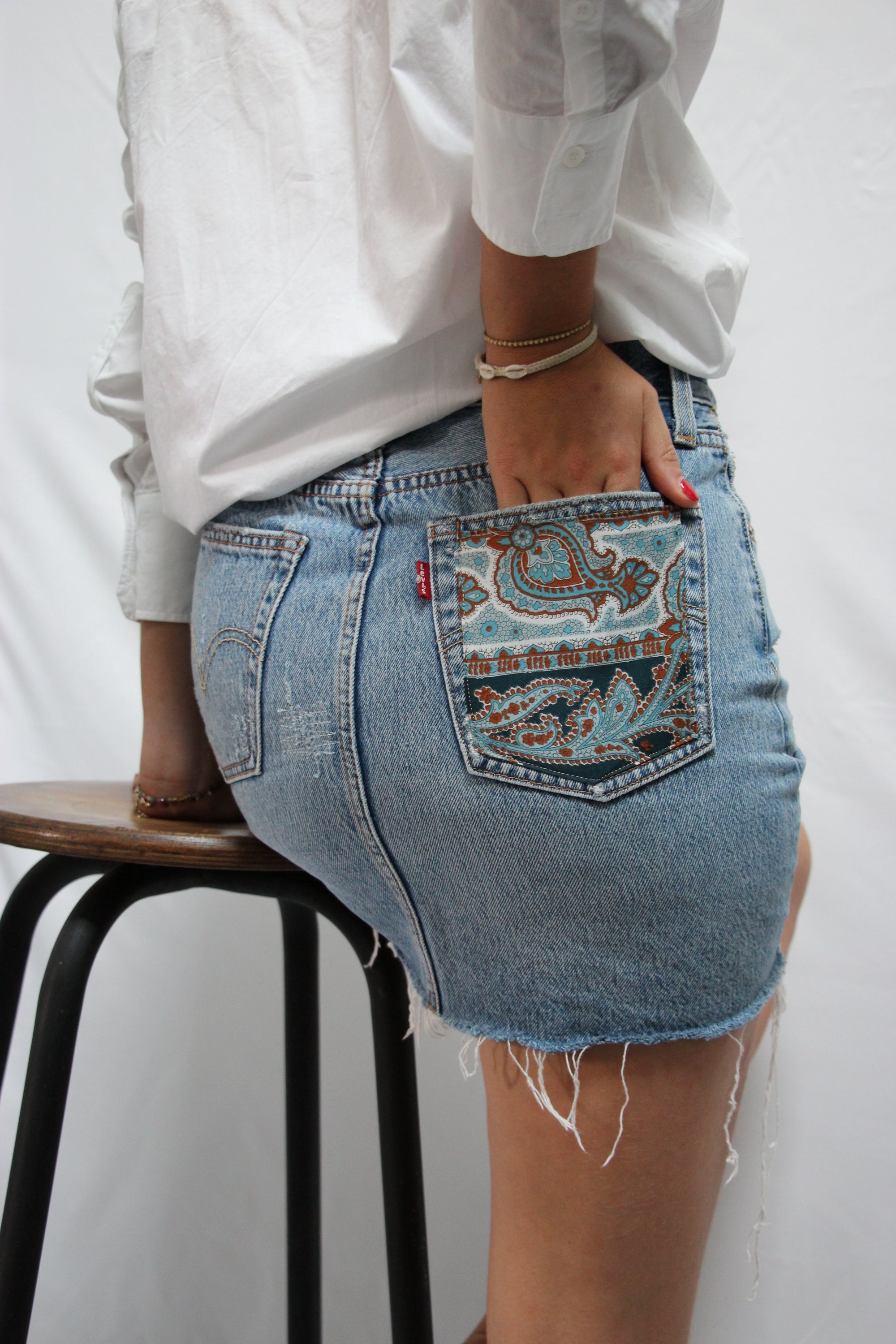 Jupe Levis 501 poche coloree