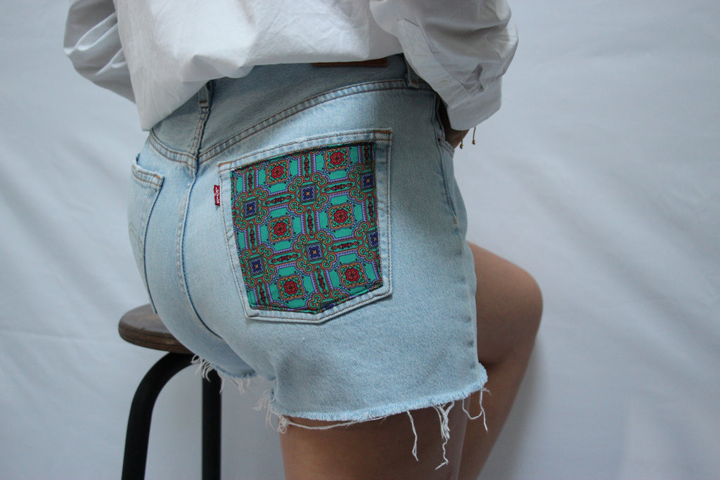 Short Levis 501 poche coloree