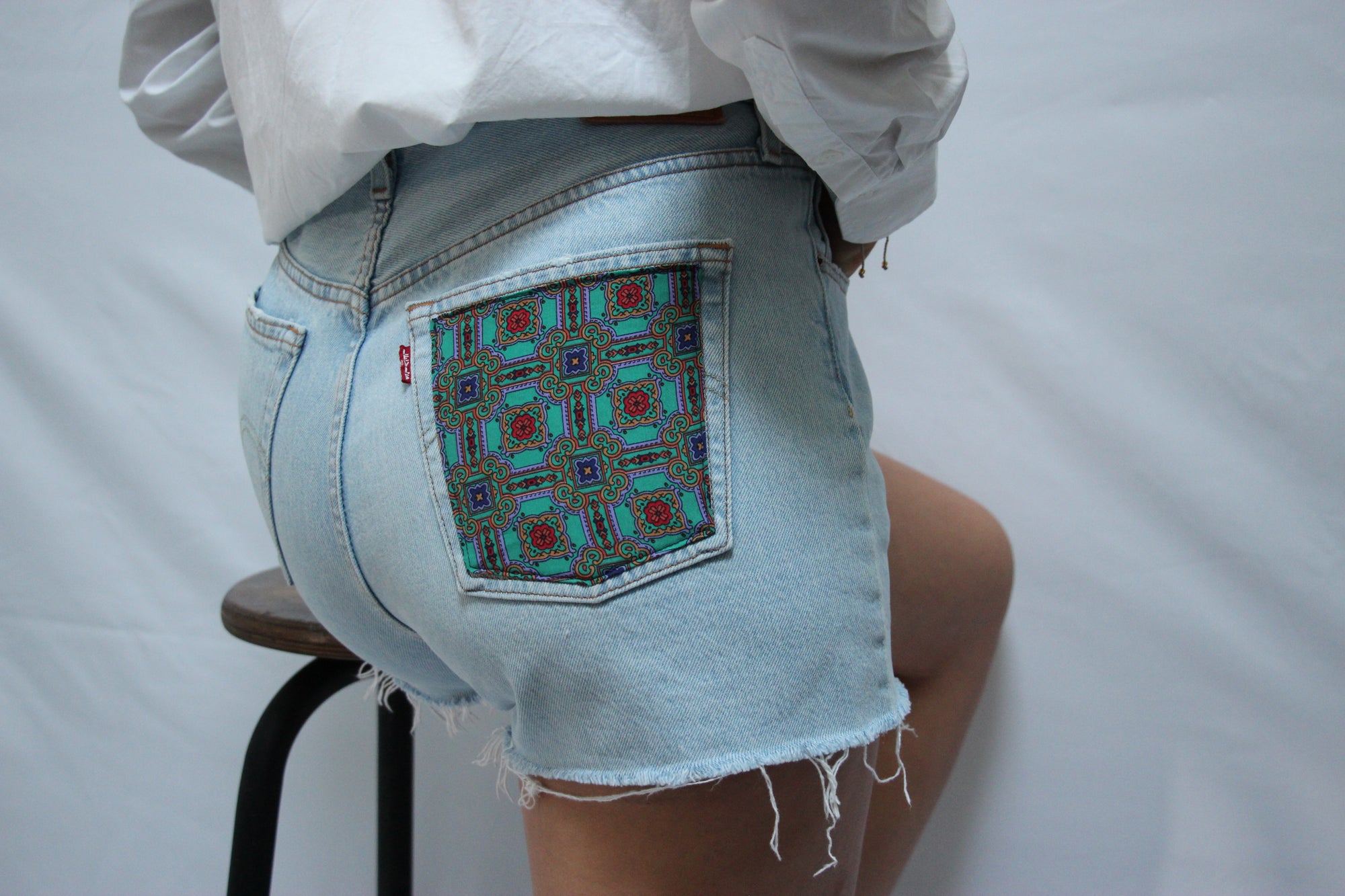 Short Levis 501 poche coloree