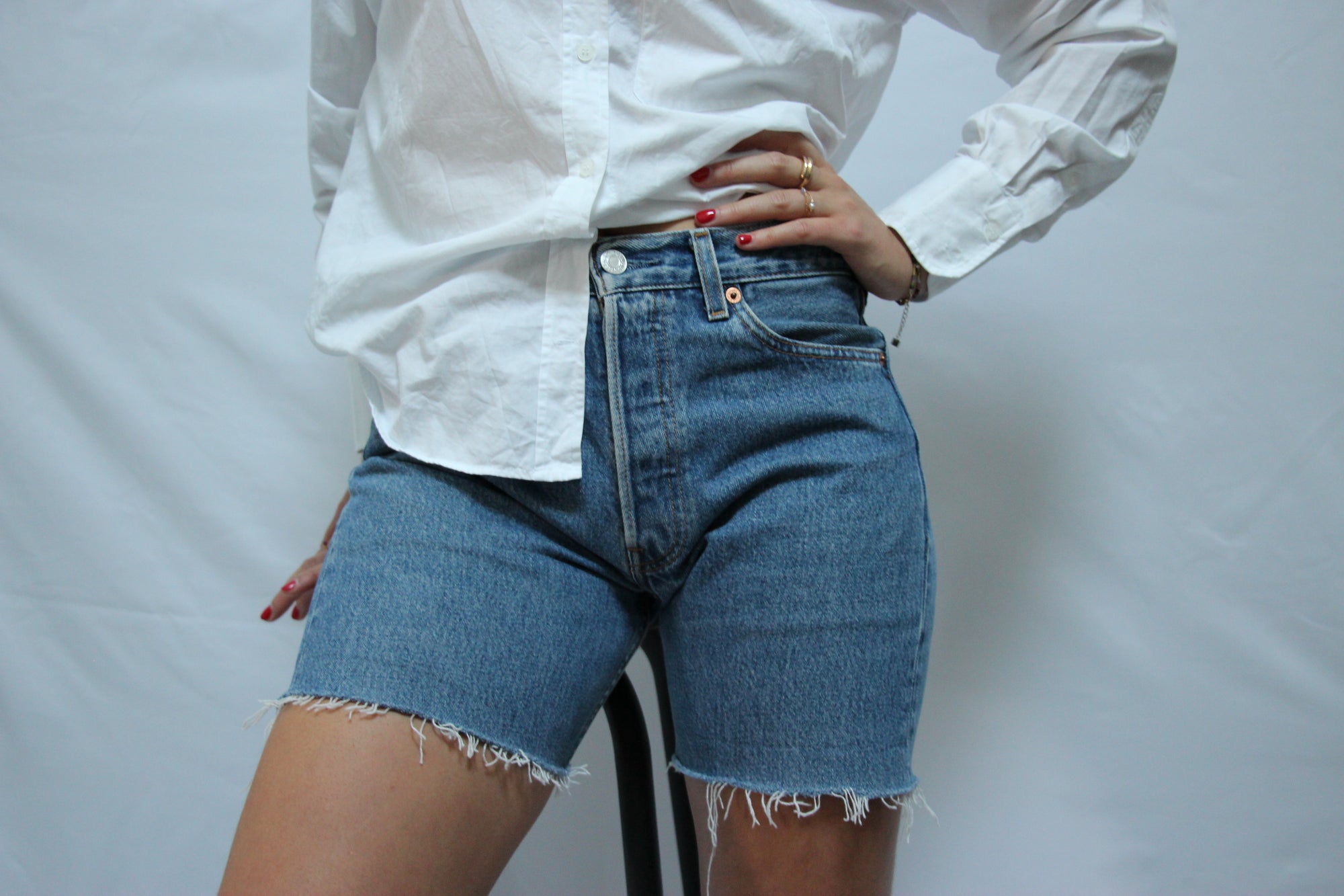Short Levis 501 poche orange 