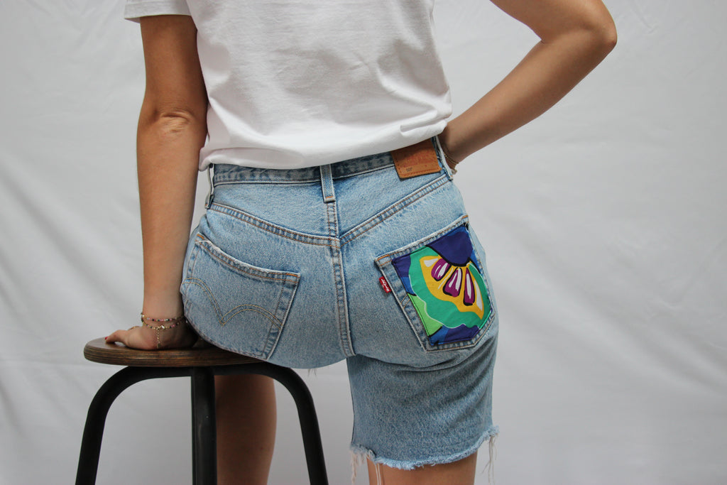Short Levis 501 poche upcyclé 