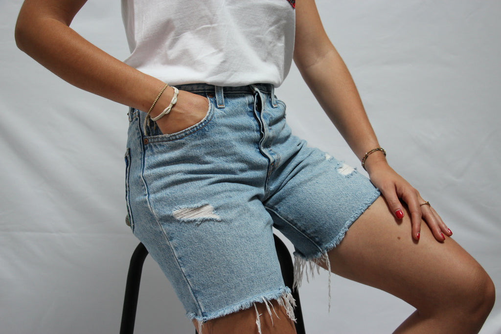 Short Levis 501 poche upcyclé 