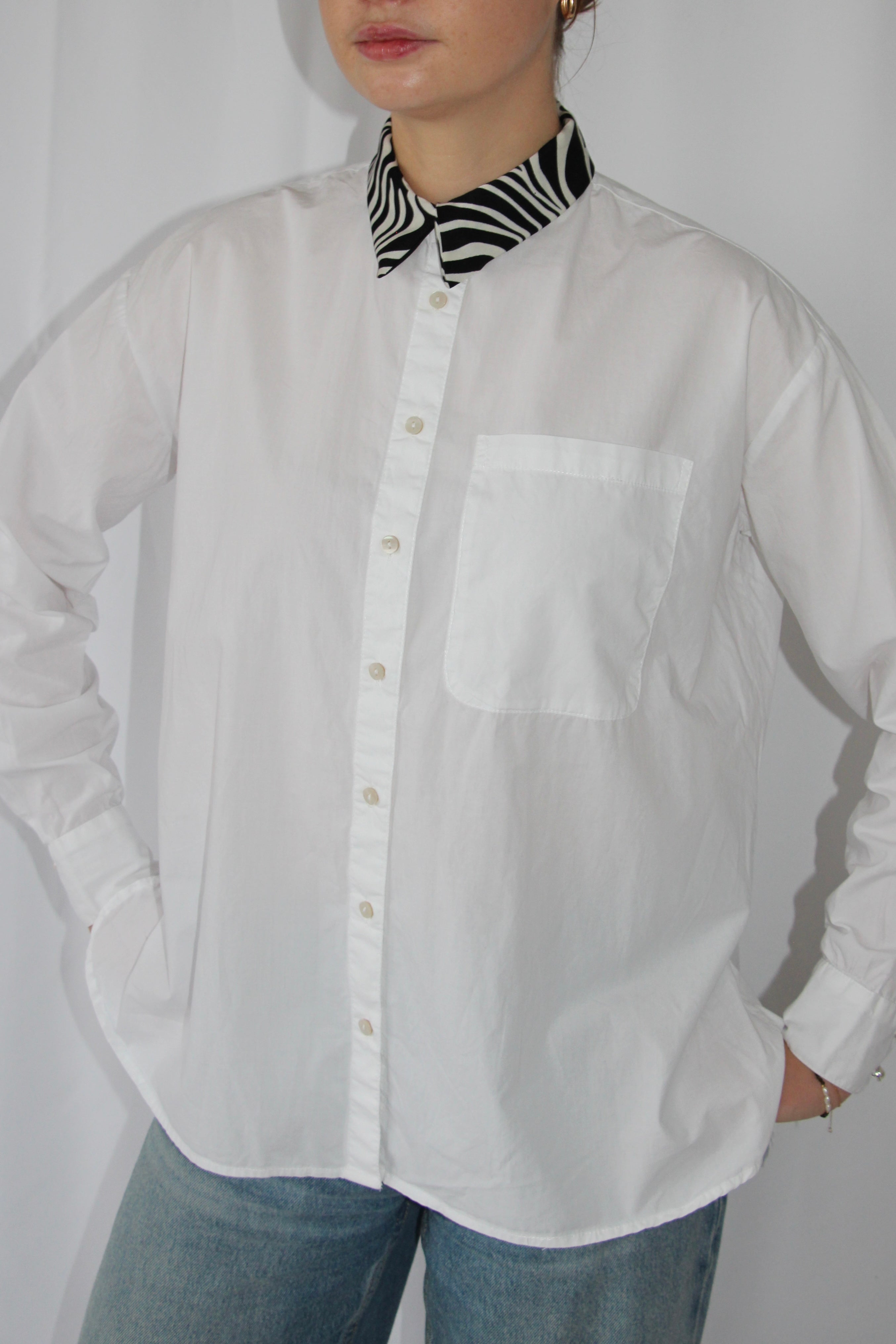 Chemise col zèbre