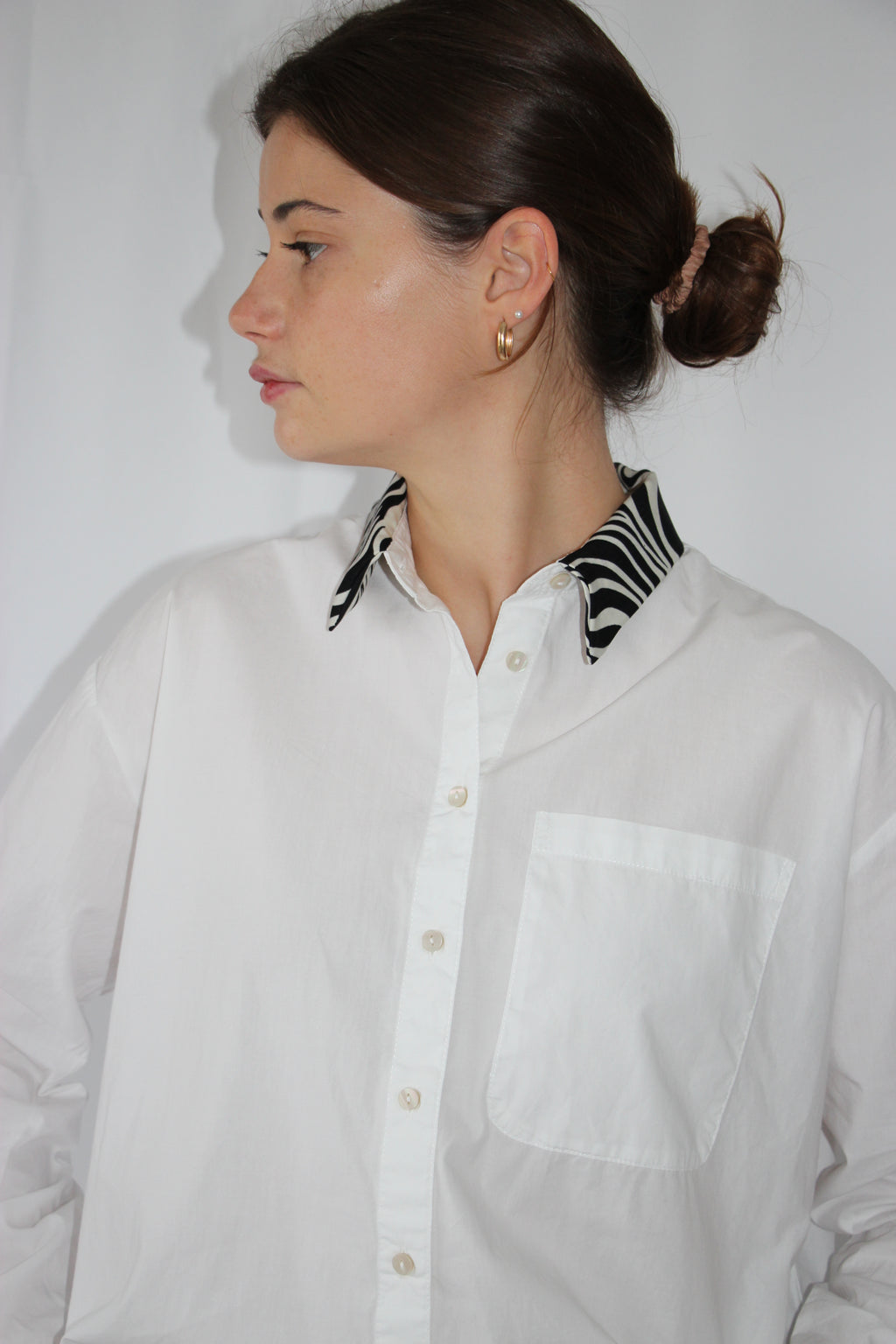 Chemise col zèbre
