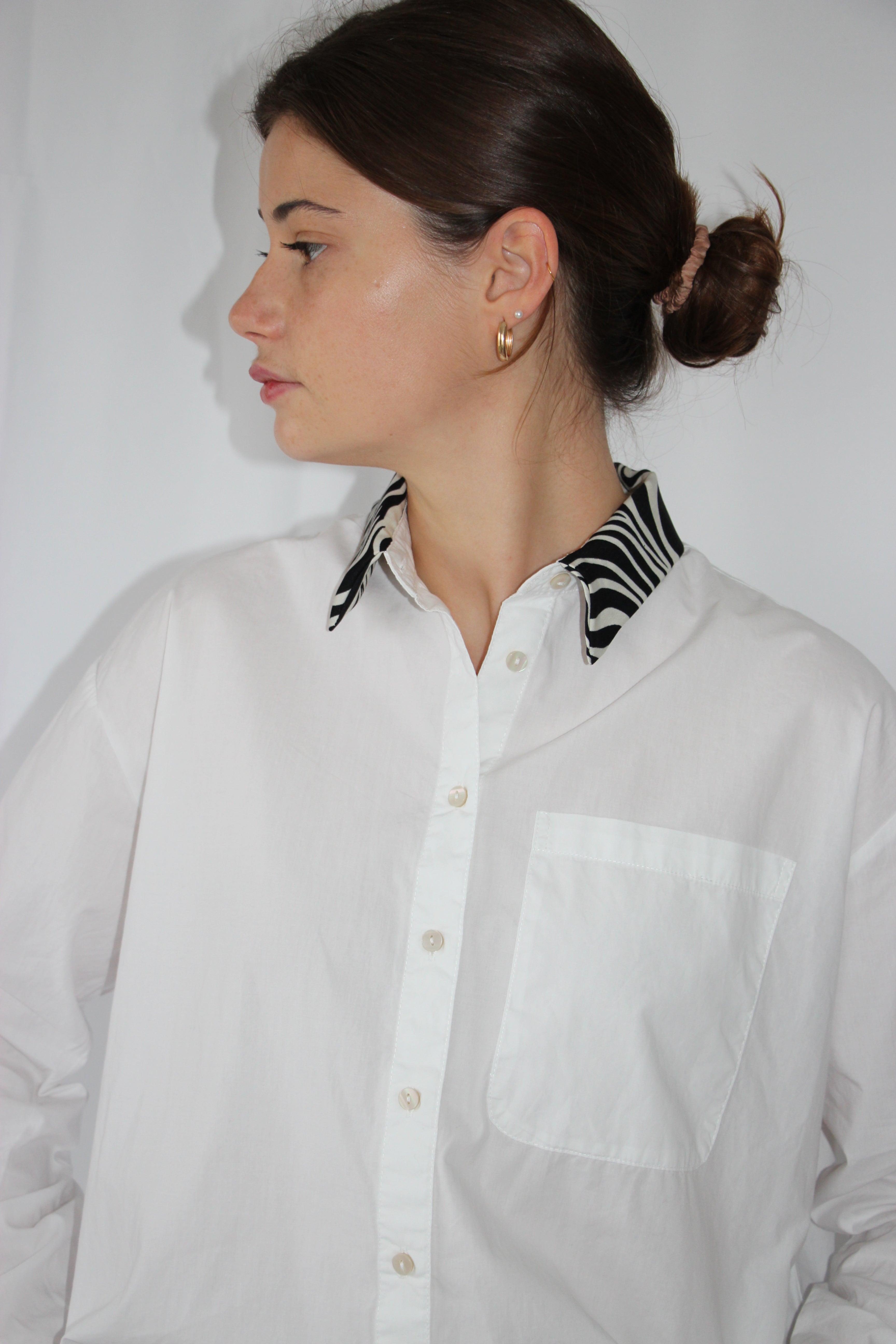 Chemise col zèbre