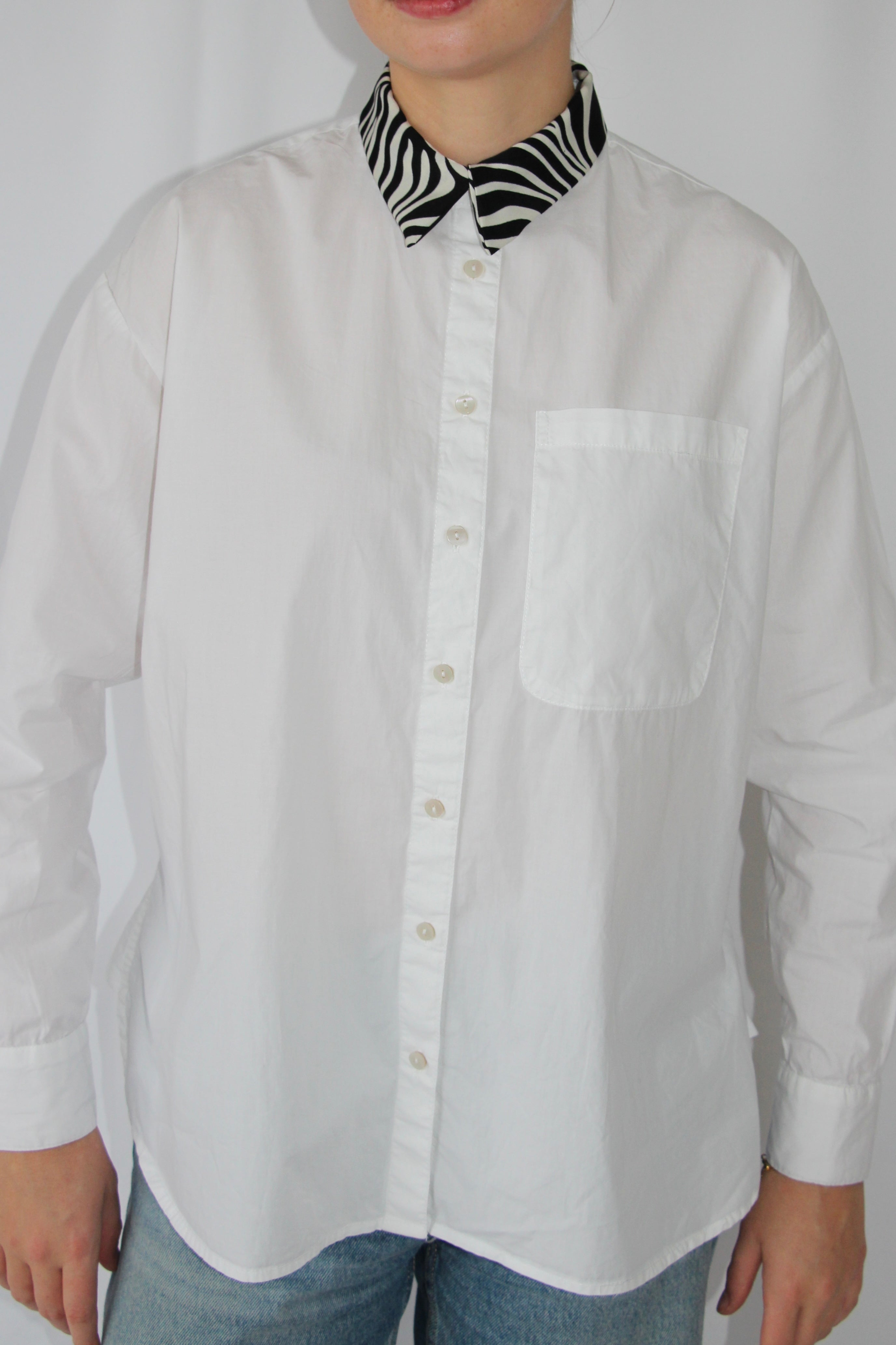 Chemise col zèbre