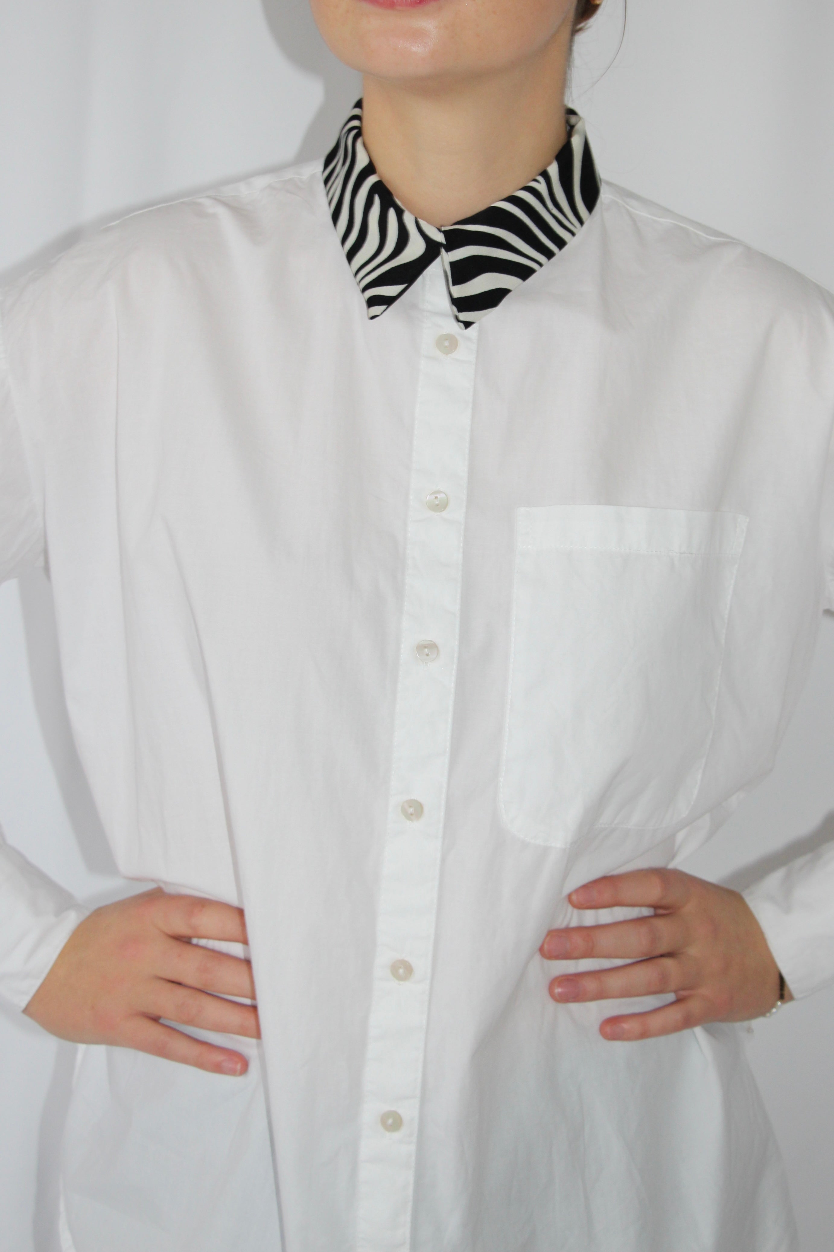 Chemise col zèbre