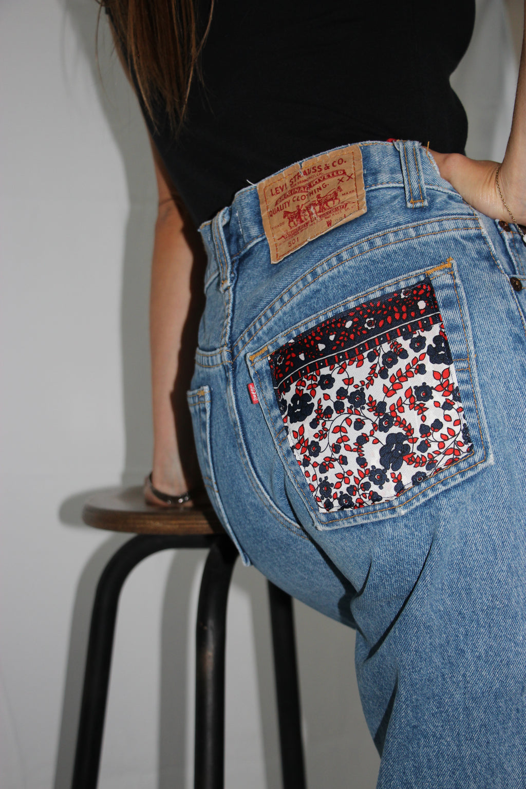 poche détails levis en foulard 