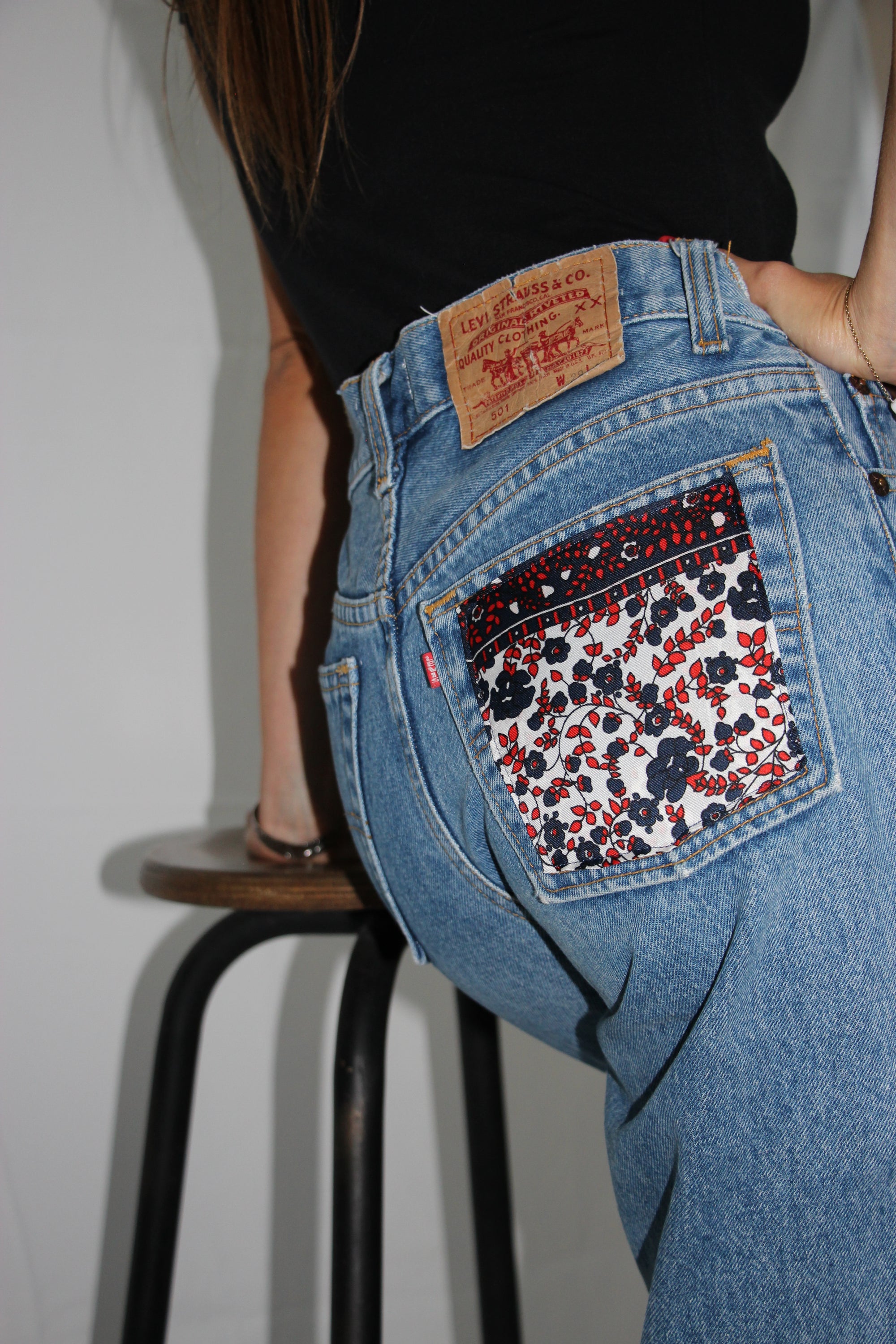 poche détails levis en foulard 
